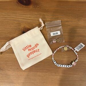 Little Words Project Bracelet & Charm